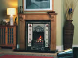 Victorian tiled fireplace
